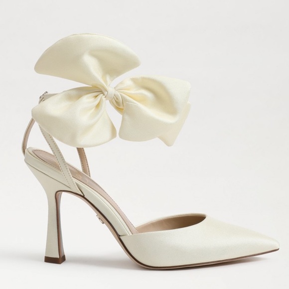 Sam Edelman Women's Halie Ankle Strap Bow High Heel Pumps - size 7.5 - Picture 2 of 15